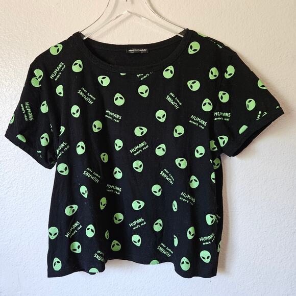 Alien Short Sleeve Crew Neck XL Black - Picture 1 of 6